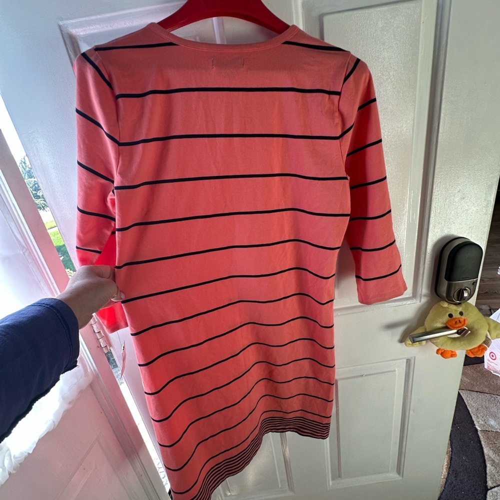 NWT Nautica Striped Coral Knit Dress